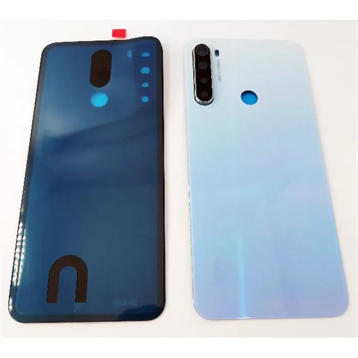 Tapa trasera o tapa bateria blanca para Xiaomi Redmi Note 8 con lente de camara