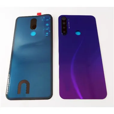 Tapa trasera o tapa bateria morada para Xiaomi Redmi Note 8 con lente de camara