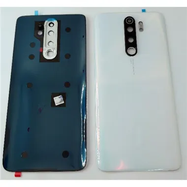 Tapa trasera o tapa bateria plateada para Xiaomi Redmi Note 8 Pro con lente de camara
