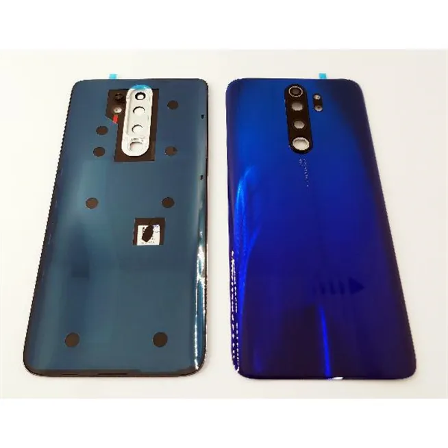Tapa trasera o tapa bateria azul para Xiaomi Redmi Note 8 Pro con lente de camara