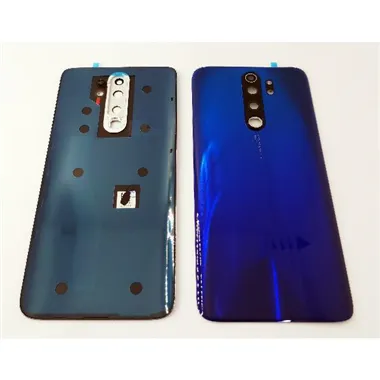 Tapa trasera o tapa bateria azul para Xiaomi Redmi Note 8 Pro con lente de camara