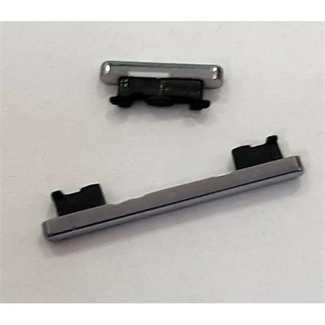 Set 2 botones plata para Xiaomi Redmi note 8 Pro calidad premium