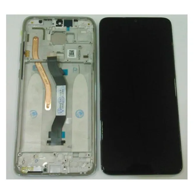 Pantalla lcd para Xiaomi Redmi Note 8 Pro mas tactil negro mas marco plata calidad premium