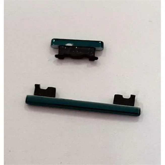 Set 2 botones verdes para Xiaomi Redmi note 8 Pro calidad premium