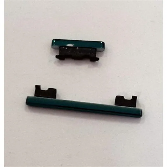 Set 2 botones verdes para Xiaomi Redmi note 8 Pro calidad premium