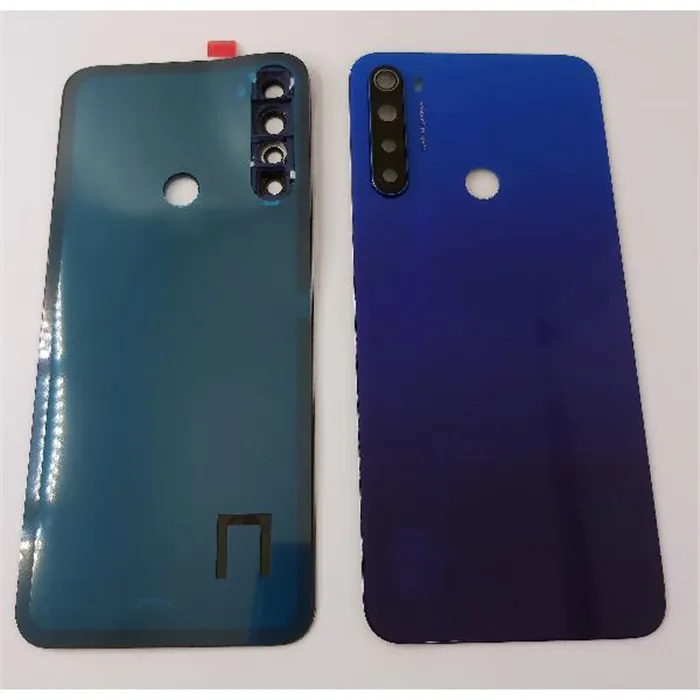 Tapa trasera o tapa bateria azul para Xiaomi Redmi Note 8T con lente de camara