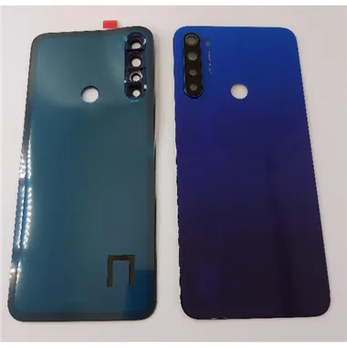 Tapa trasera o tapa bateria azul para Xiaomi Redmi Note 8T con lente de camara