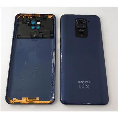 Tapa trasera o tapa bateria azul para Xiaomi Redmi Note 9 con lente de camara