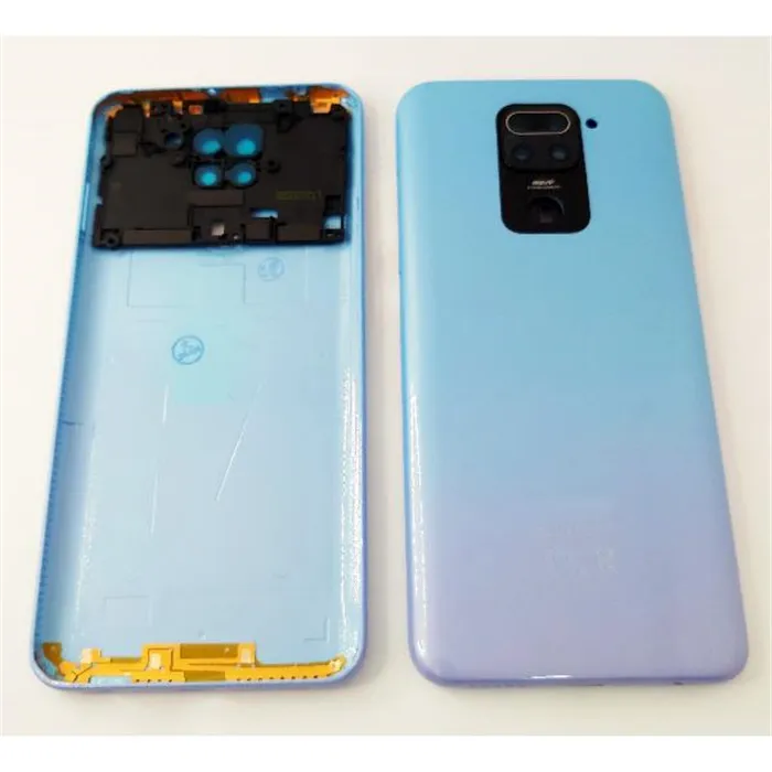 Tapa trasera o tapa bateria blanca para Xiaomi Redmi Note 9 con lente de camara