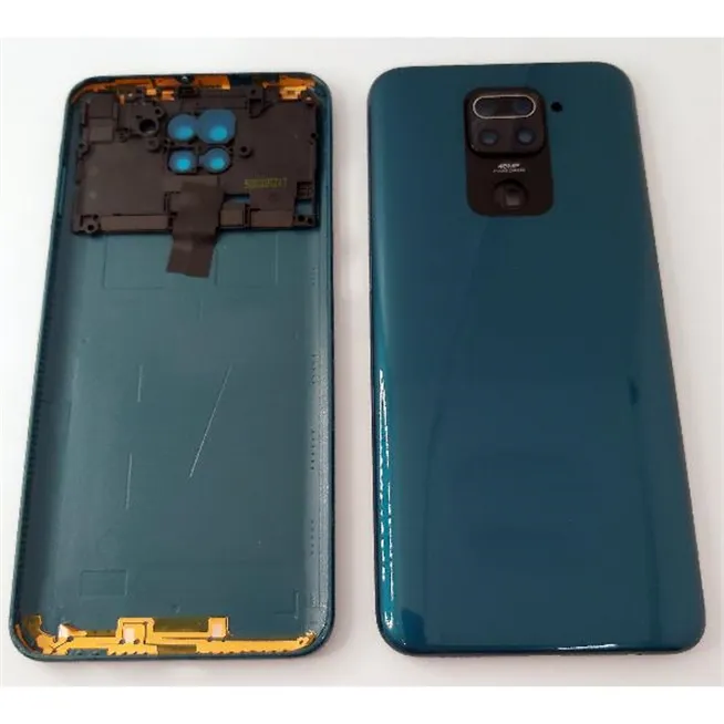 Tapa trasera o tapa bateria verde para Xiaomi Redmi Note 9 con lente de camara