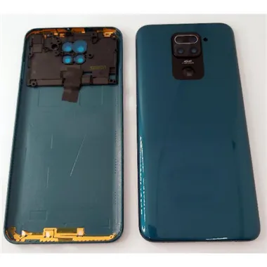 Tapa trasera o tapa bateria verde para Xiaomi Redmi Note 9 con lente de camara