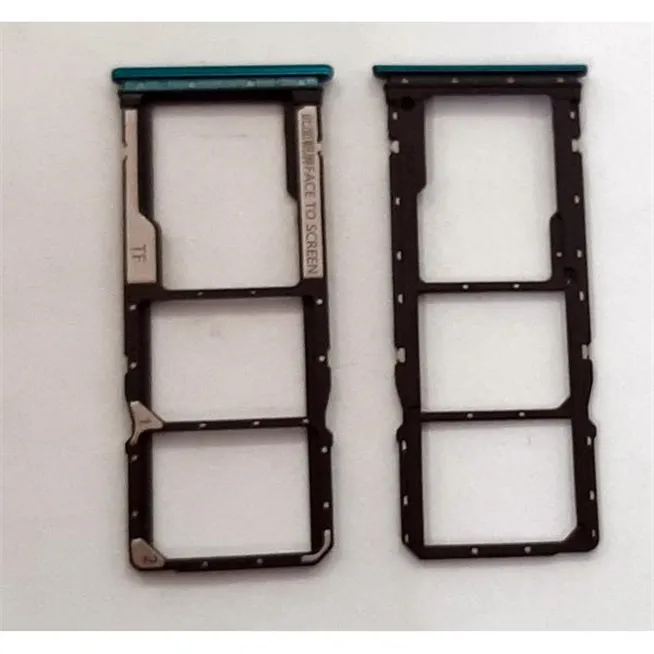 Soporte o bandeja dual sim verde para Xiaomi Redmi Note 9 5G calidad premium