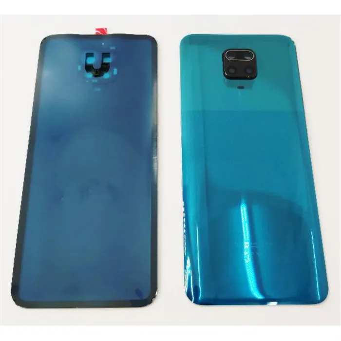 Tapa trasera o tapa bateria verde para Xiaomi Redmi Note 9 Pro con lente de camara