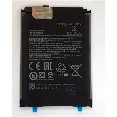 Bateria BN53 5020mah para Xiaomi Redmi 9 Pro Redmi 9 Pro Max calidad premium