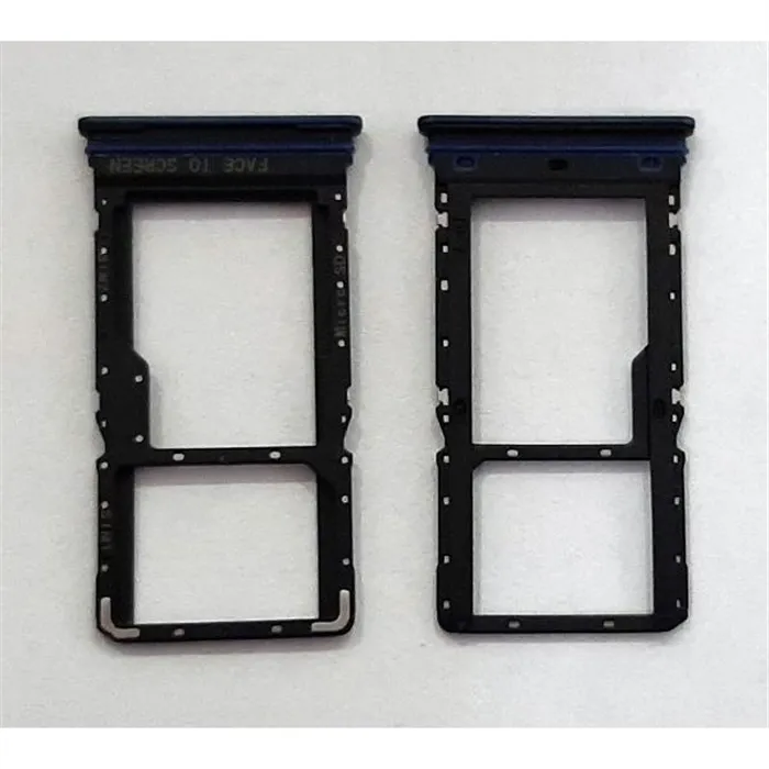 Soporte o bandeja dual sim gris para Xiaomi Redmi Note 9 Pro 5G calidad premium