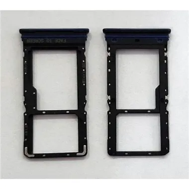 Soporte o bandeja dual sim gris para Xiaomi Redmi Note 9 Pro 5G calidad premium