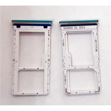 Soporte o bandeja dual sim verde para Xiaomi Redmi Note 9 Pro 5G calidad premium