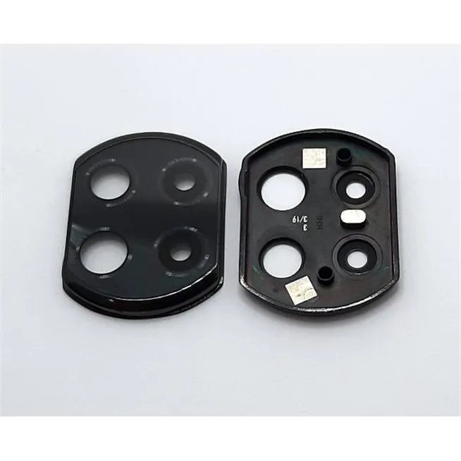 Soporte mas cristal camara negro para Xiaomi Redmi Note 9 Pro 5G calidad premium