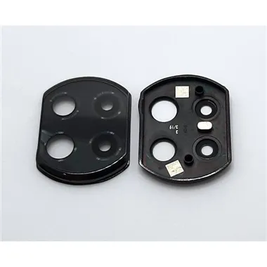 Soporte mas cristal camara negro para Xiaomi Redmi Note 9 Pro 5G calidad premium