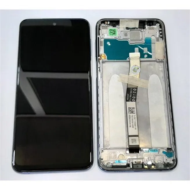 Pantalla lcd para Xiaomi Redmi Note 9s Note 9 Pro 560004J6A100 mas tactil negro mas marco azul Service Pack