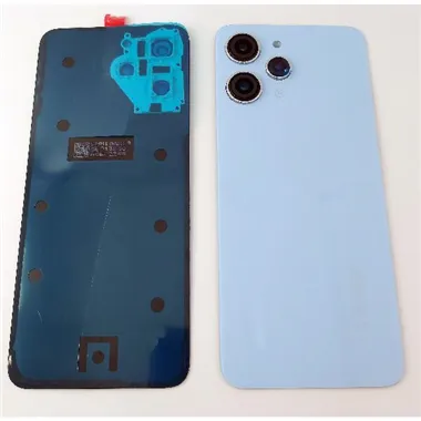 Tapa trasera o tapa bateria azul para Xiaomi Redmi 12 con lente de camara