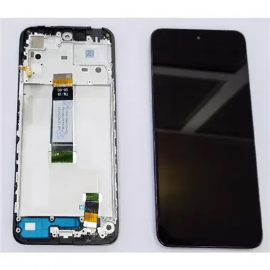Pantalla lcd para Xiaomi Redmi 12 Xiaomi Redmi 12 5G mas tactil negro con marco negro compati