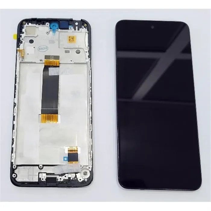 Pantalla lcd para Xiaomi Redmi 12 4G mas tactil negro mas carcasa frontal 560002M19A00 Service Pack