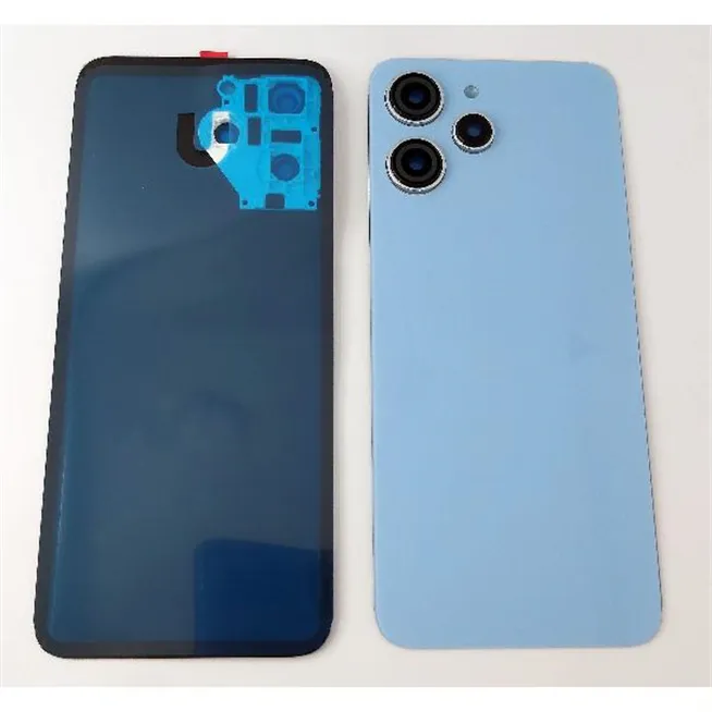 Tapa trasera o tapa bateria azul para Xiaomi Redmi 12 con lente de camara CSL