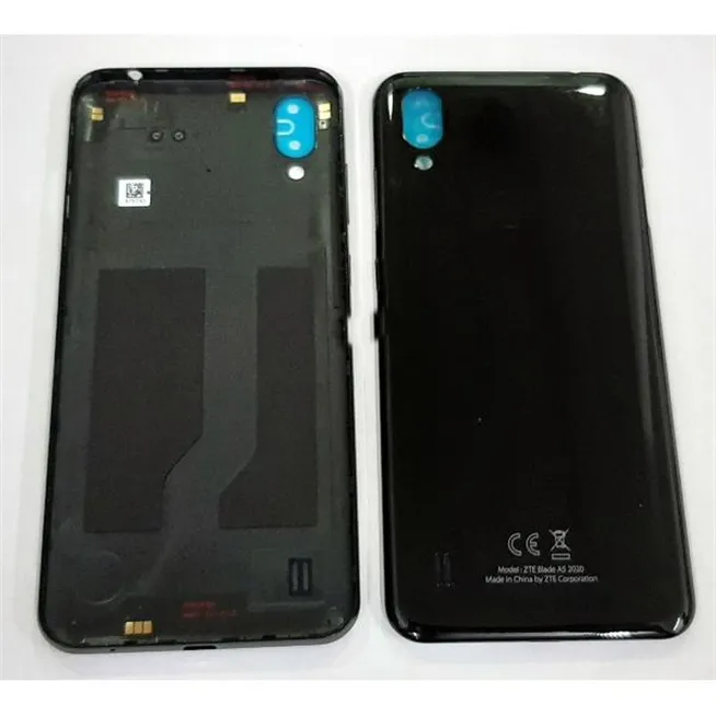 Tapa trasera o tapa bateria negra para ZTE Blade A5 2020