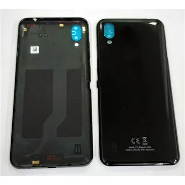 Tapa trasera o tapa bateria negra para ZTE Blade A5 2020