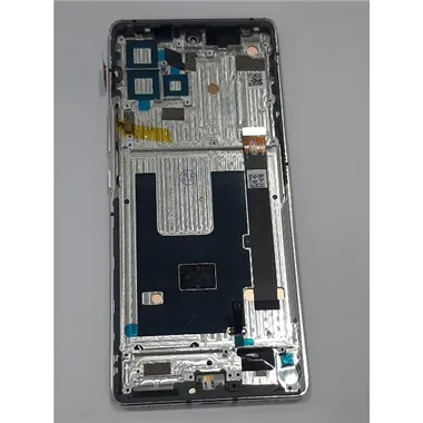 Pantalla lcd para ZTE Axon 30 Ultra mas tactil negro mas marco plata calidad premium