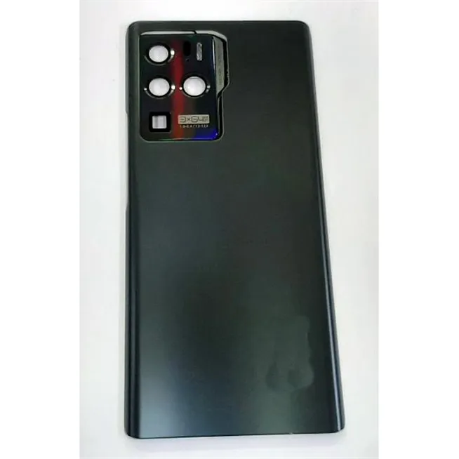 tapa trasera o tapa bateria negra para zte axon 30 ultra mas cubierta camara plata calidad premium