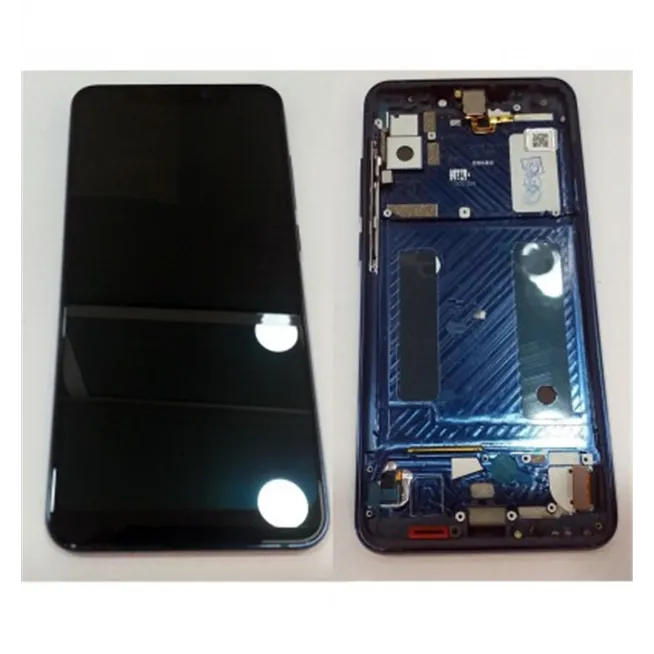 ZTE Axon 9 Pro pantalla lcd + tactil negro + marco azul