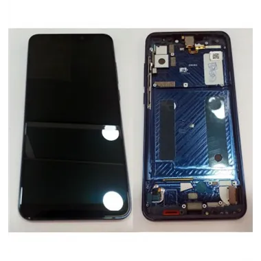 ZTE Axon 9 Pro pantalla lcd + tactil negro + marco azul