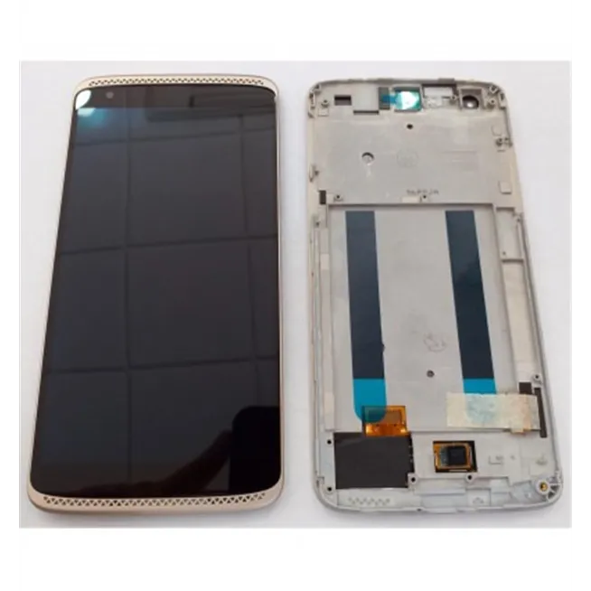 ZTE Axon Mini B2016 pantalla lcd + tactil negro + marco dorado premium
