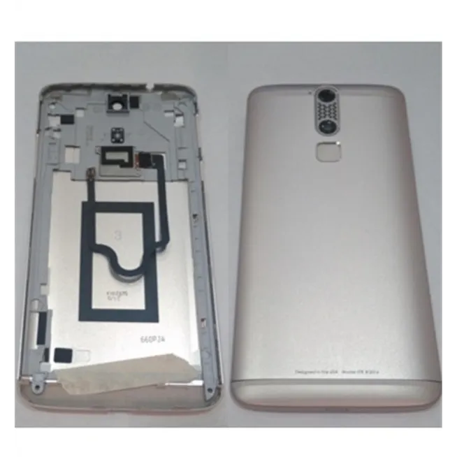 Tapa trasera o tapa bateria dorada para ZTE Axon Mini B2016 mas boton home mas lente camara