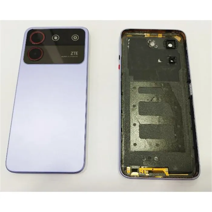 Tapa Trasera o Tapa Bateria color morado para ZTE Blade A54 4G calidad premium