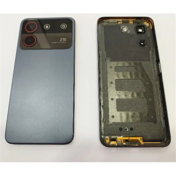 Tapa Trasera o Tapa Bateria color gris para ZTE Blade A54 4G calidad premium