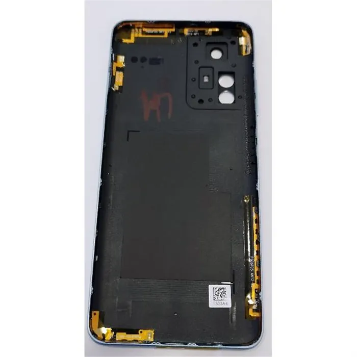Tapa trasera o tapa bateria azul para ZTE Blade A72s con lente de camara
