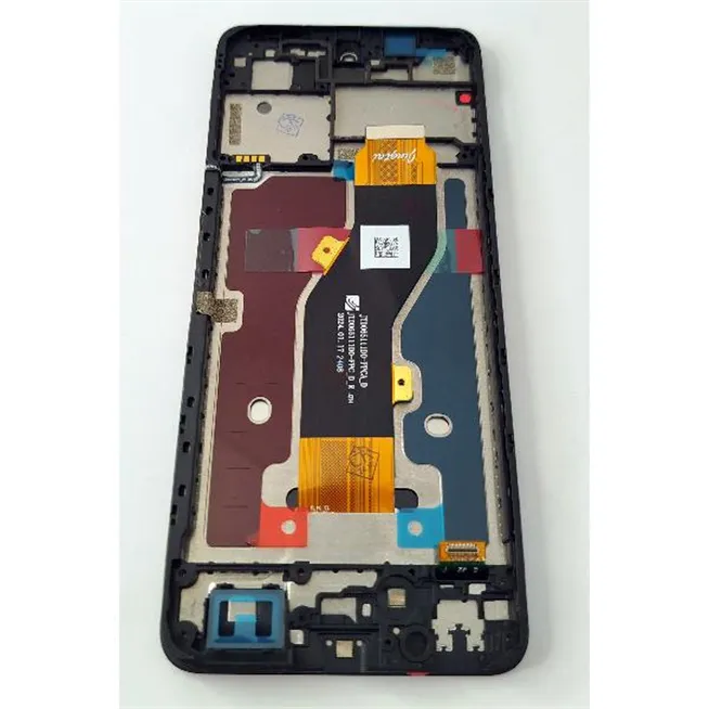 Pantalla lcd para ZTE Blade A75 4G mas tactil negro con marco negro calidad premium