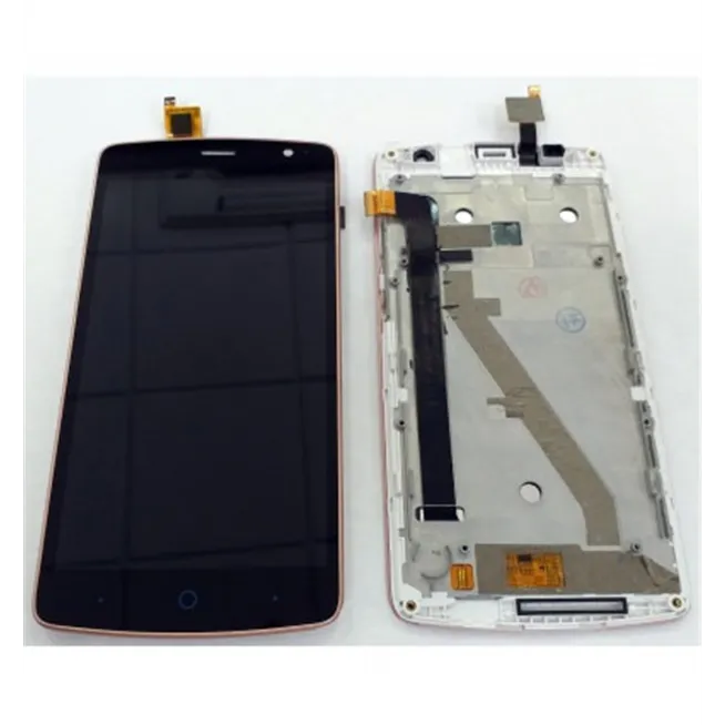 ZTE Blade L5 Plus pantalla lcd + tactil negro + marco rosa premium