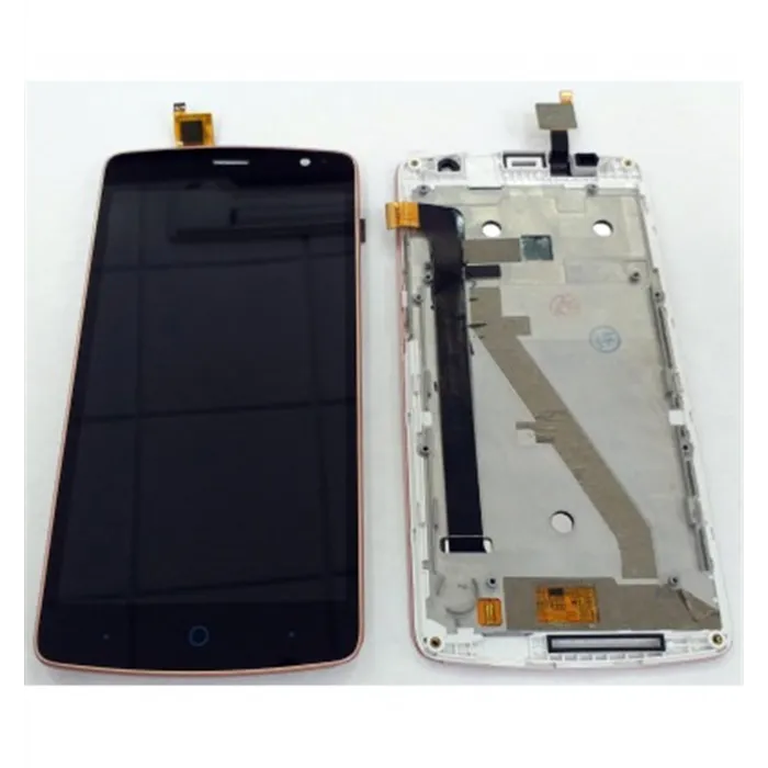 ZTE Blade L5 Plus pantalla lcd + tactil negro + marco rosa premium