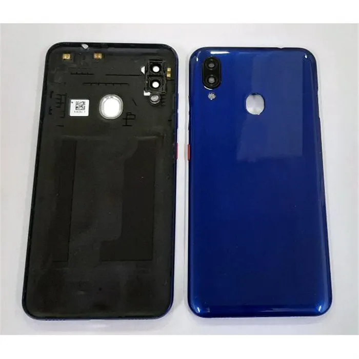 Tapa trasera o tapa bateria azul para ZTE blade V10 vita mas cubierta camara