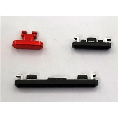 Set 3 botones rojo/negro para ZTE Nubia Red Magic 5S calidad premium