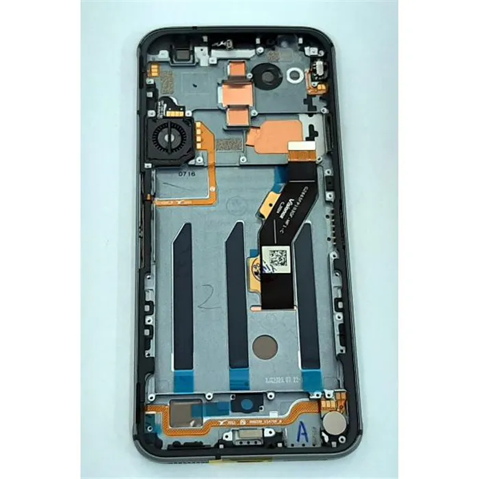 Pantalla lcd para ZTE Nubia Red Magic 5S mas tactil negro mas marco plata calidad premium