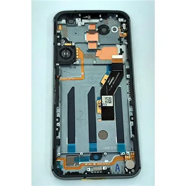 Pantalla lcd para ZTE Nubia Red Magic 5S mas tactil negro mas marco plata calidad premium