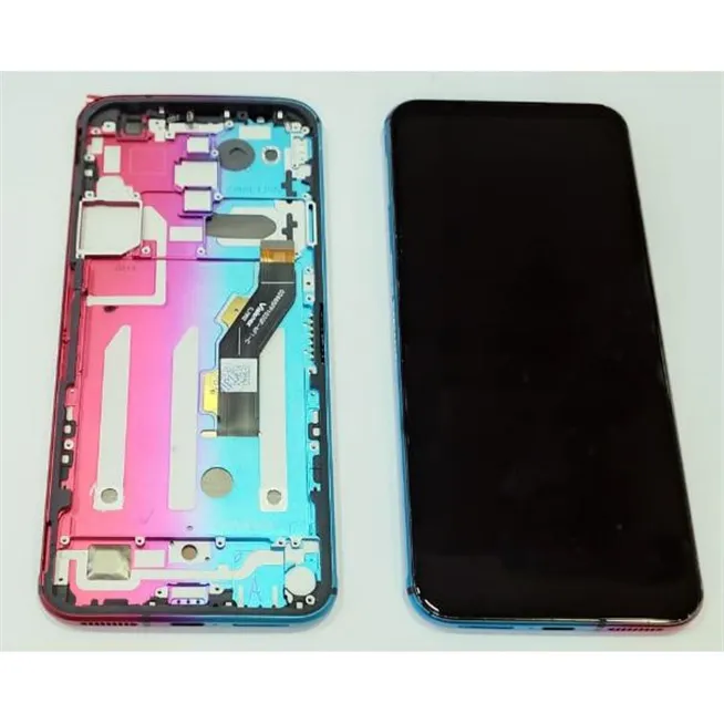 Pantalla lcd para ZTE Nubia Red Magic 5S mas tactil negro mas marco rojo/azul calidad premium