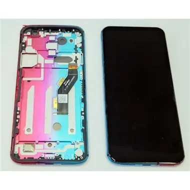 Pantalla lcd para ZTE Nubia Red Magic 5S mas tactil negro mas marco rojo/azul calidad premium