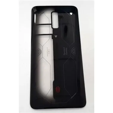 Tapa trasera o tapa bateria negra transparente para ZTE Nubia Red Magic 6S Pro