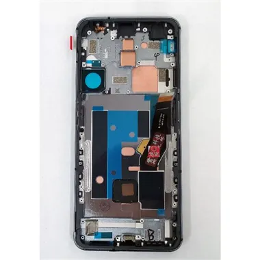 Pantalla lcd para ZTE Nubia Red Magic 6S Pro mas tactil negro mas marco plata calidad premium